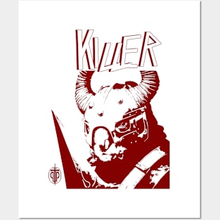 Killer Koala - Barbarians of the Storm - Character - Crimson Logo T-Shirt Posters and Art